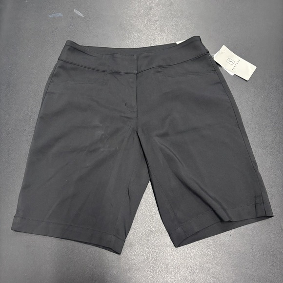 PGA Tour Women's Golf Shorts Stretch Comfy Size 2 Black 9.5"‎ inseam - Picture 1 of 5